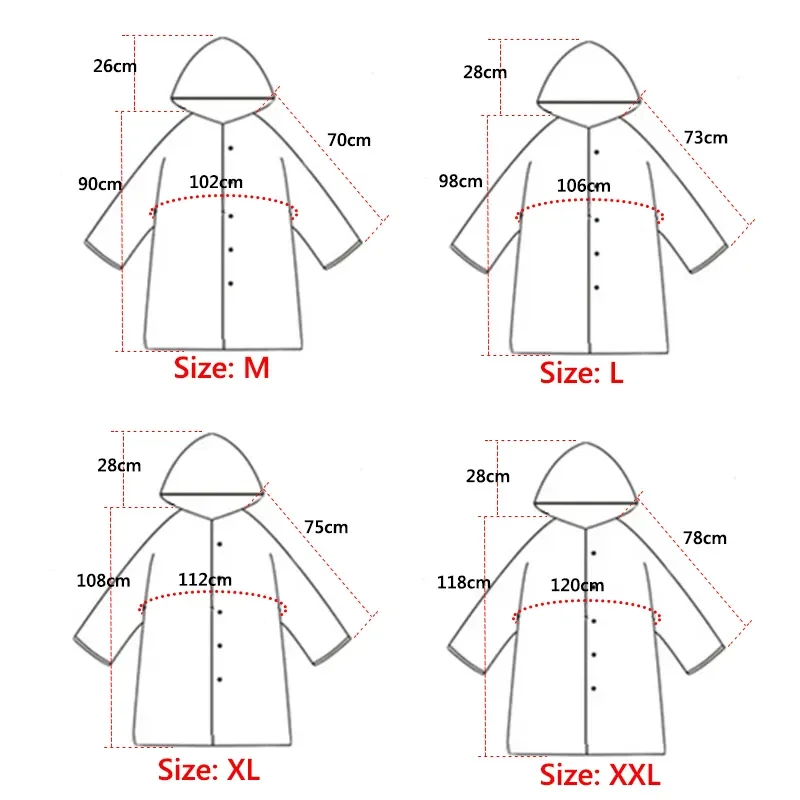 

2023 модный длинный прозрачный дождевик из ЭВА, женский и мужской дождевик для взрослых, дождевик, накидка для пеших прогулок и путешествий