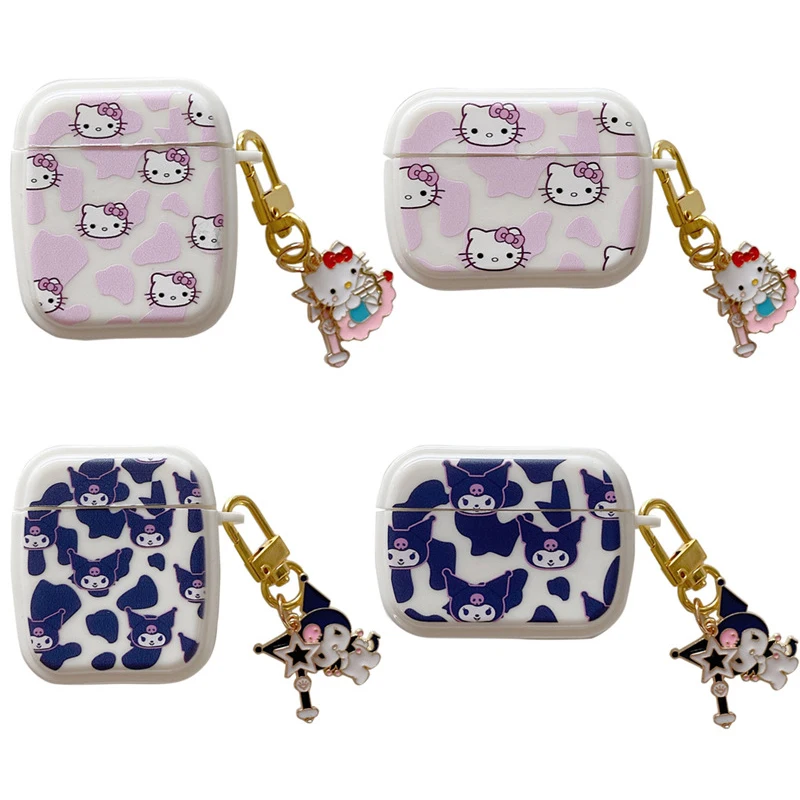 

Cartoon Pink Blue Cat AirPods 3 Case Apple AirPods 2 Case Cover AirPods Pro Case IPhone Earphone Accessories Air Pod Case