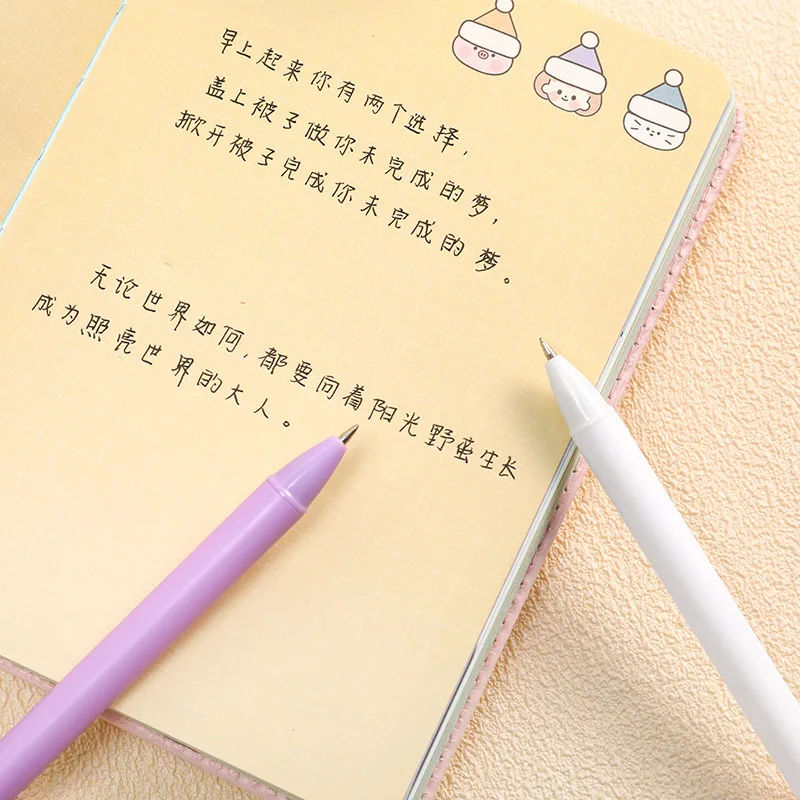 1 Pcs Fox Press Gel Pen Cartoon Pressing Student Exam Office Black Ink 0.5 | Pens