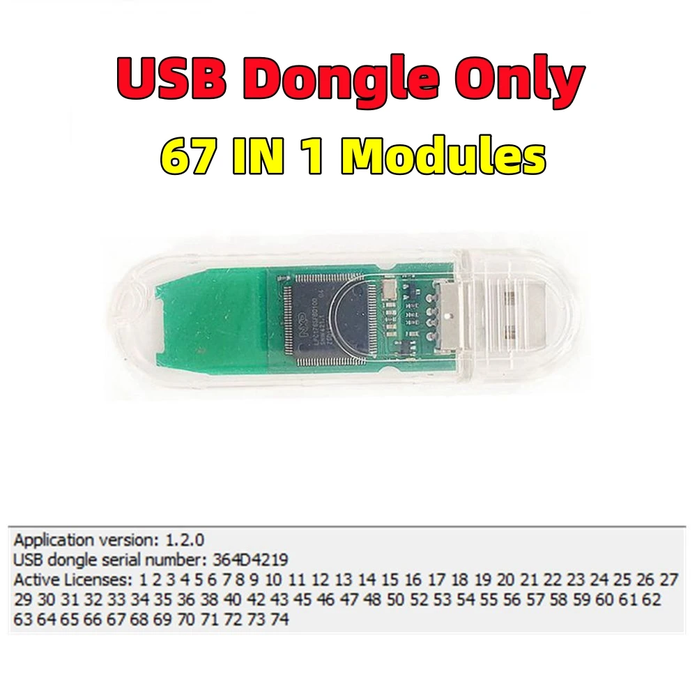 

USB-ключ только V1.20 V1.21 с 69 лицензией, автоматический программатор ЭБУ, USB-ключ, совместимый с SM2 PRO