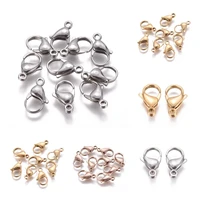 5pcs stainless steel lobster clasp hooks for necklace bracelet chain diy fashion jewelry making accessories