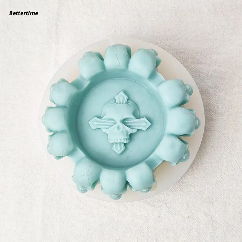 

Формы для пепельницы B36D, форма для черепа из силиконовой смолы для литья смолы, рукоделие «сделай сам»