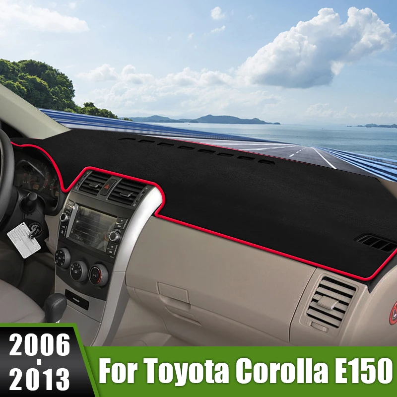 Для Toyota Corolla Axio Fielder E140 E150 2006-2010 2011 2012 2013 чехол для приборной панели автомобиля солнцезащитный козырек не создает скольжения Для Toyota Corolla Axio Fielder E140 E150 2006-2010 2011 2012 2013 чехол для приборной панели автомобиля солнцезащитный козырек не создает скольжения