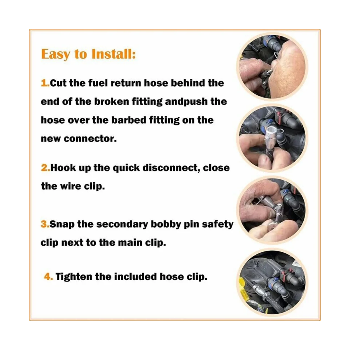 Быстрый разъем для ремонта топливной линии Ford 6.7L Powerstroke F250 F350 F450 F550 2017 2018 2019 2020 2021