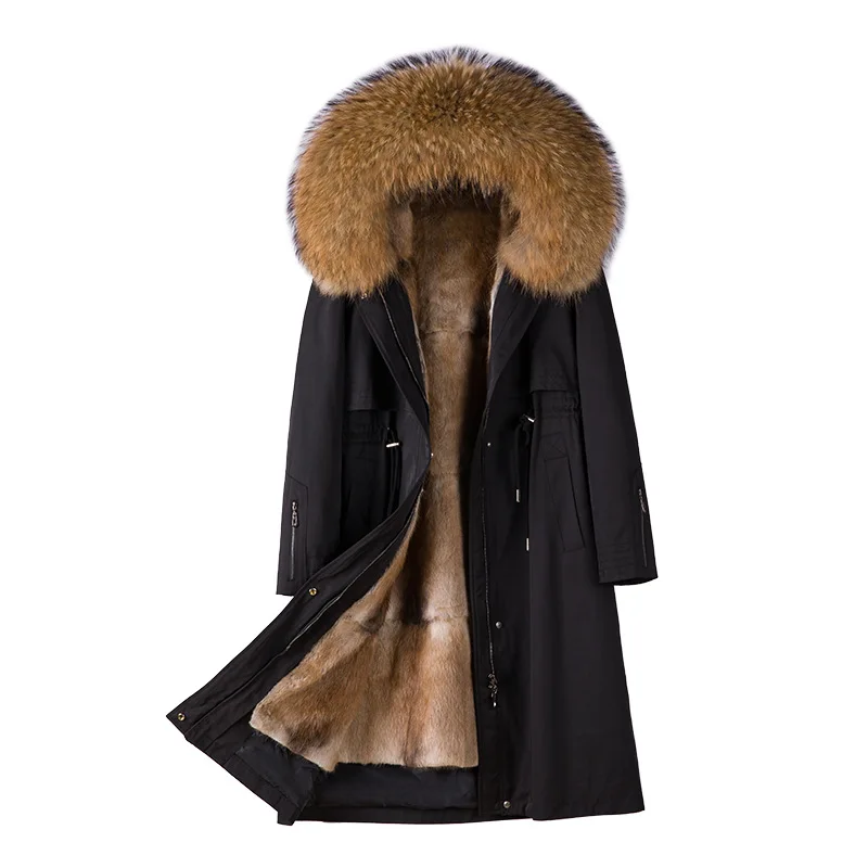 Pie Overcome Female Vermicelli Mink Grass Real Fur Mink Whole Mink Fur Medium Length Mink Coat Removable Inner Liner Real Fur
