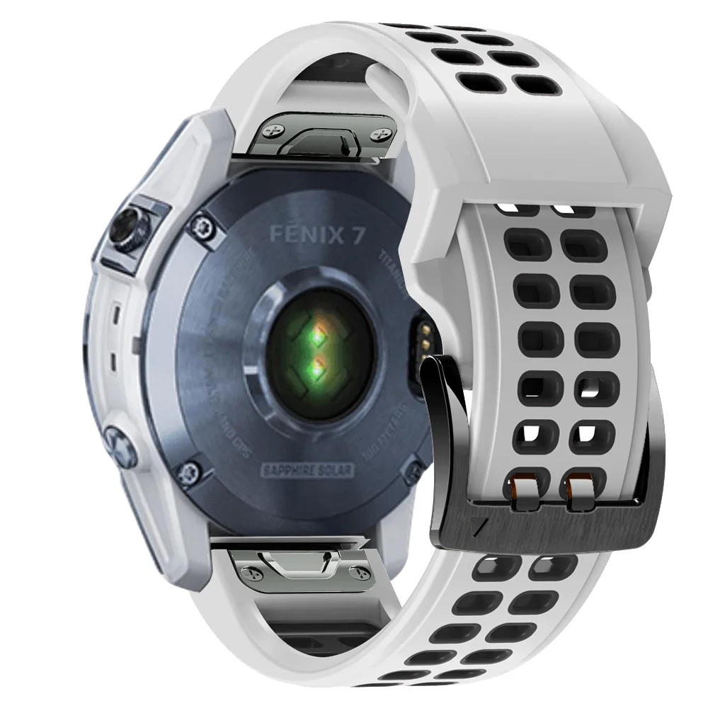Ремешок спортивный для смарт-часов Garmin Fenix 6X 6 6S Pro 7X 7 EPIX X 5 plus Воздухопроницаемый