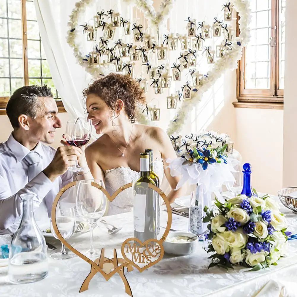 

Guest Book Wedding Reception Alternative Heart-shaped Wooden Wedding Sign-in Book For Reception Rustic Wedding Guestbook Si P4k1