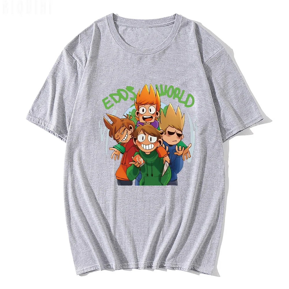 Новинка 2022 футболка Eddsworld с круглым вырезом и коротким рукавом летние топы из
