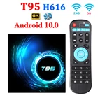 Оригинальная ТВ-приставка T95 на android, bluetooth 5,0, 2,4g и телефон, Wi-Fi, 128g, 3D Voice16g, 32 ГБ, 64 ГБ, 4k, четырехъядерный процессор, телеприставка, медиаплеер