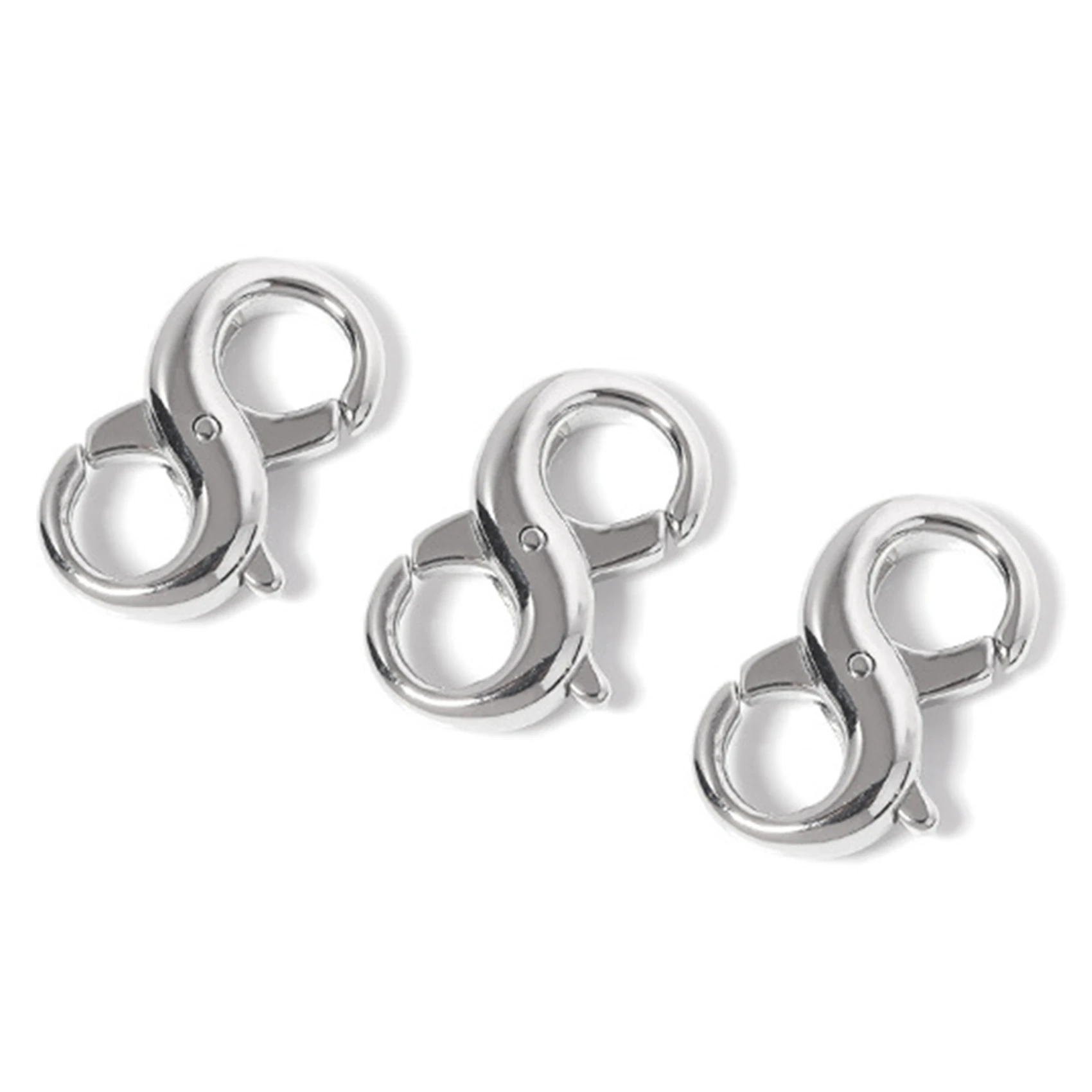 

Double Open Lobster Clasp Jewelry Extender Clasp for DIY Jewelry Repair Kit Bracelet Necklace Jewelry Closure