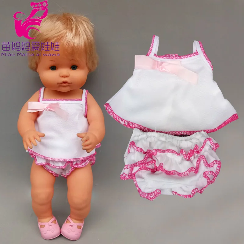 16 дюймов Reborn Baby Doll Одежда для 35 см Nenuco Ropa Y Su Hermanita кукла ползунки аксессуары |
