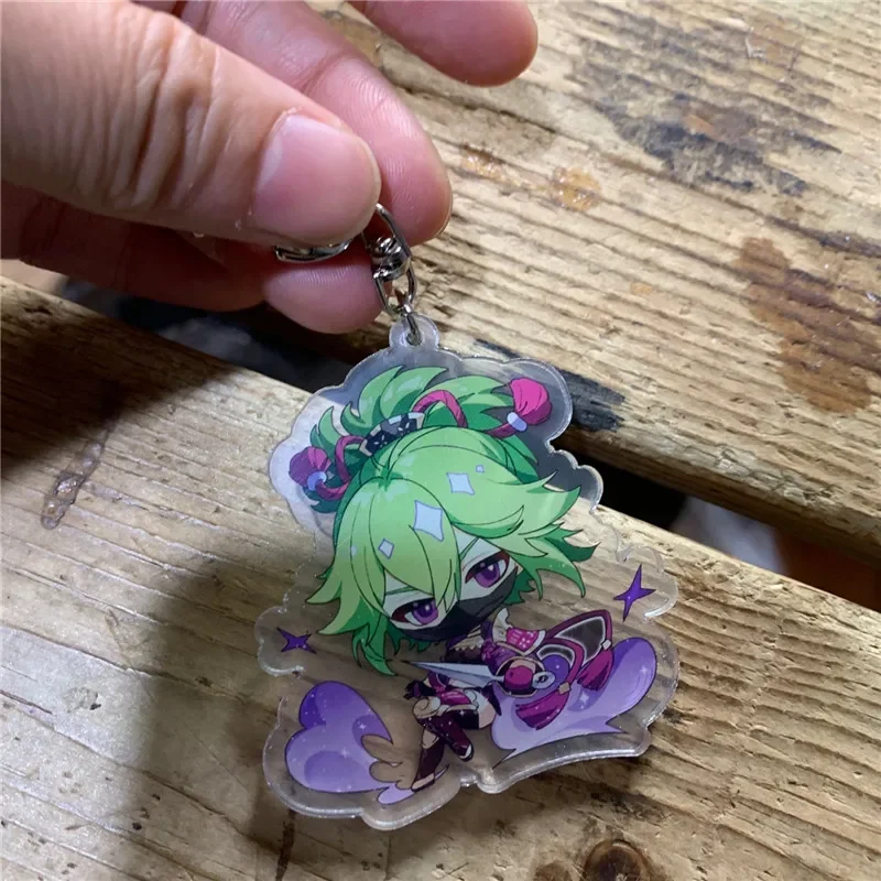 Брелок в стиле аниме Kamisato Ayato Kuki Shinobu акриловый брелок для ключей ремешок фигурка
