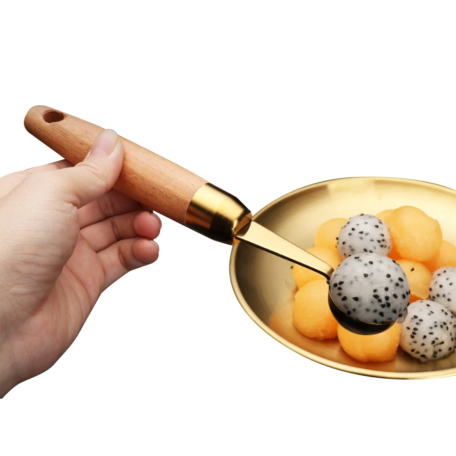 Ложка для арбуза совок печенья дыни фруктов мороженого с отверстием |