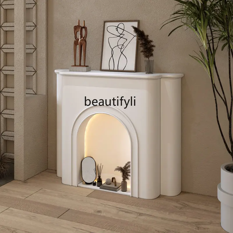 Simple Fireplace Wall Cabinet Entrance Cabinet Wall Edge Curio Cabinet Living Room Bedroom Decoration