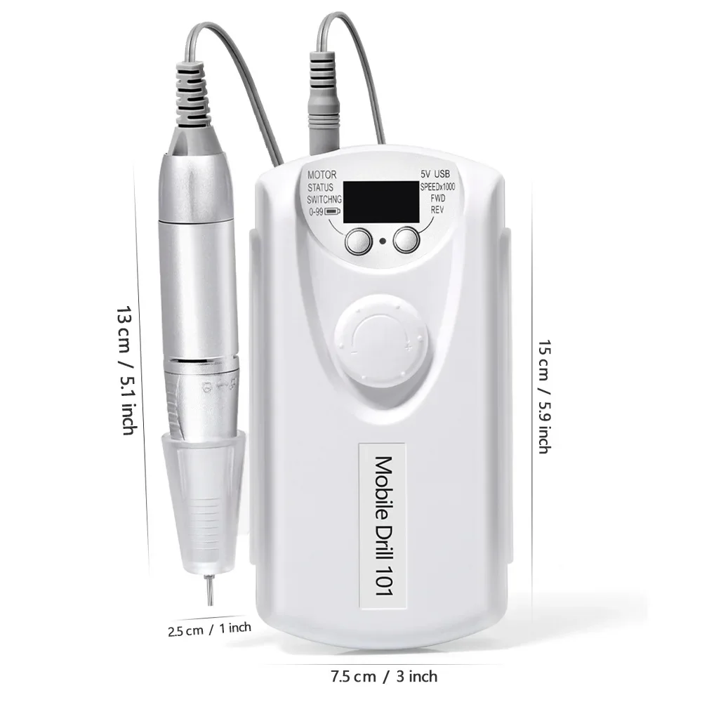 35000 об/мин дрель для ногтей перезаряжаемая фрезерный станок портативная
