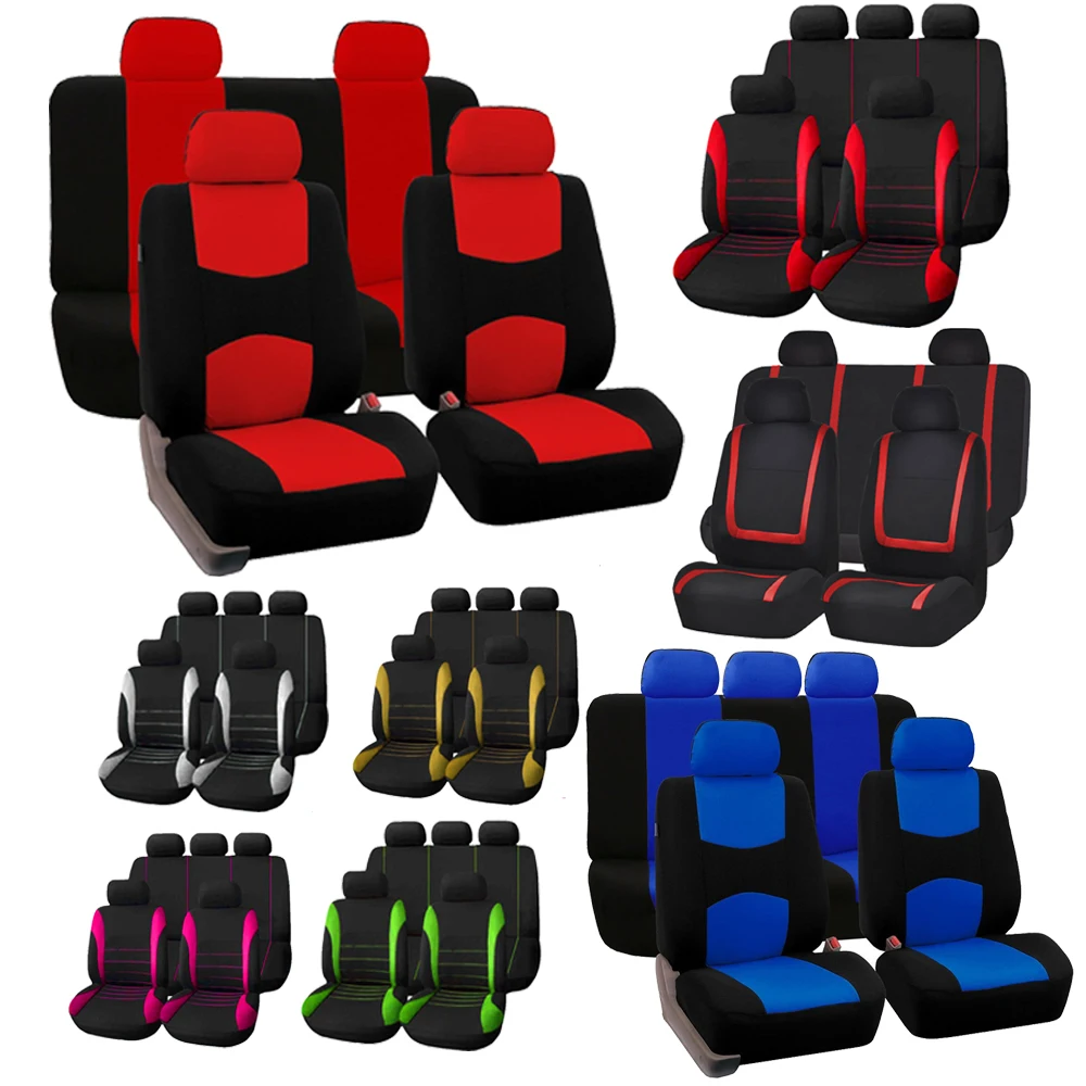 

2/5Seats Fabric Car Seat Covers For Peugeot 508 207 307 407 3008 206 2008 208 sw 308 107 301 408 5008 4008 Rifter Traveller RCZ
