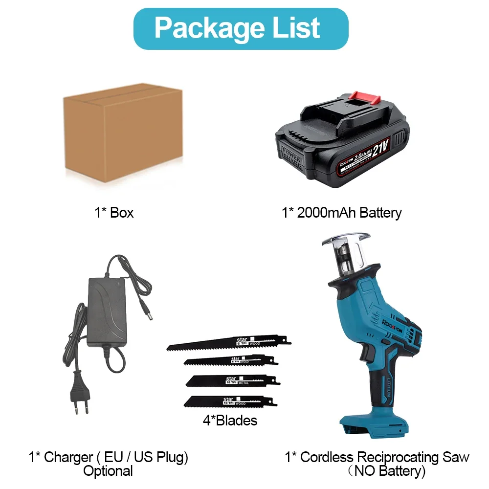 

Аккумуляторная сабельная пила RDDSPON 21В