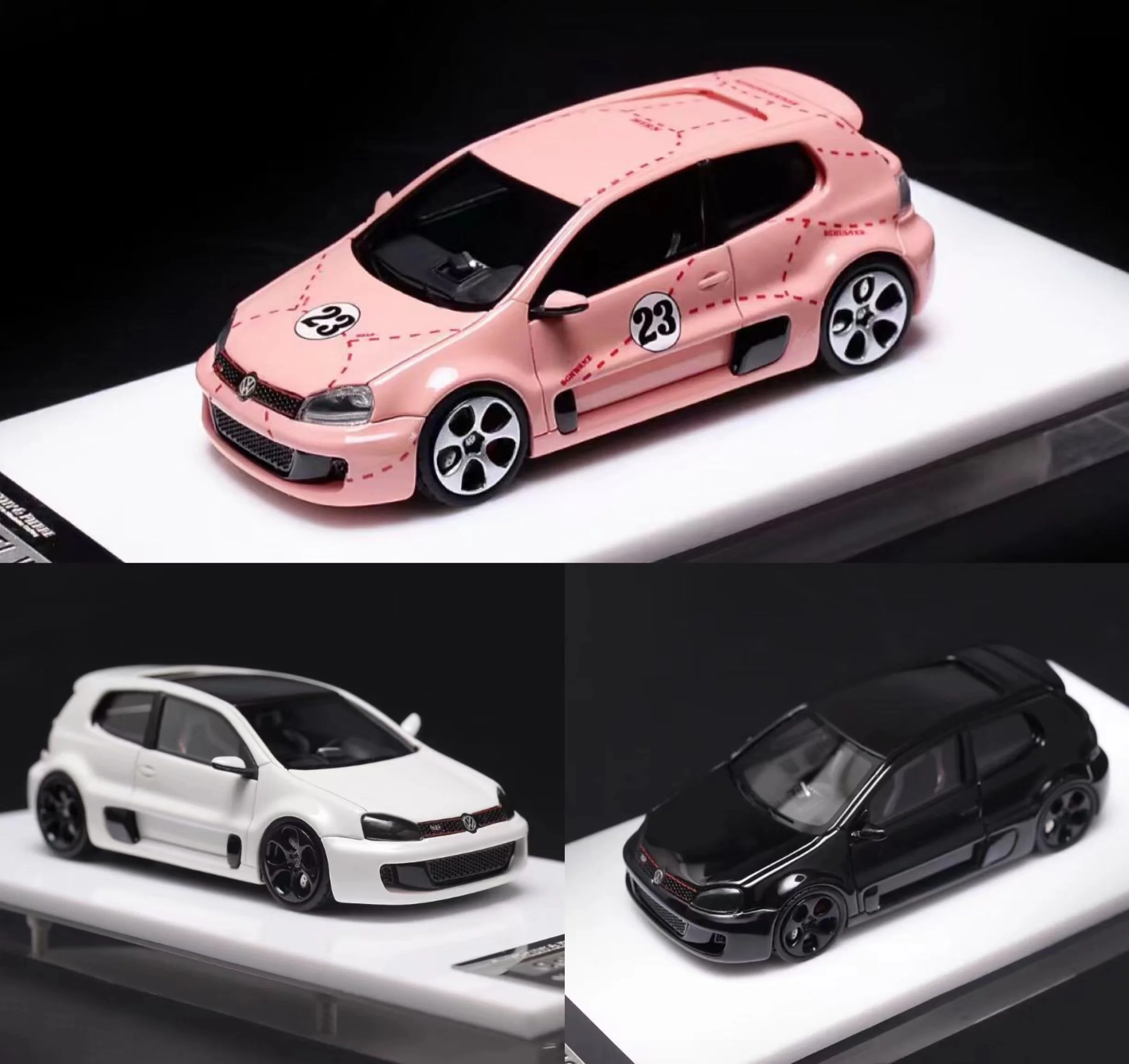 

TP Timothy&Pierre 1/64 Volkswagen Golf GTI W12 650 Concept Car Model Collection Ornament Gift
