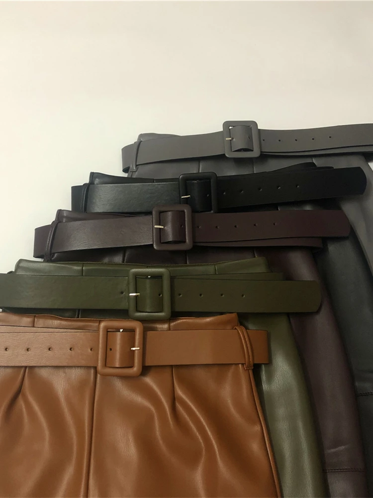 Юбка-карандаш Женская средней длины с поясом и высокой талией - купить по