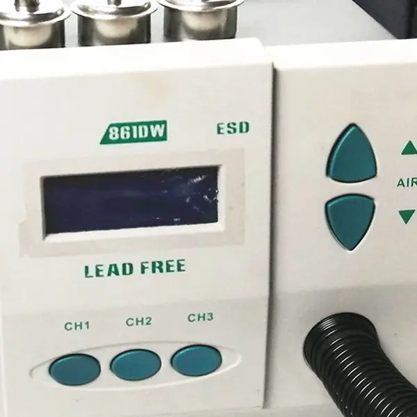 Бессвинцовая интеллектуальная станция для распайки горячим воздухом 861DW высокая