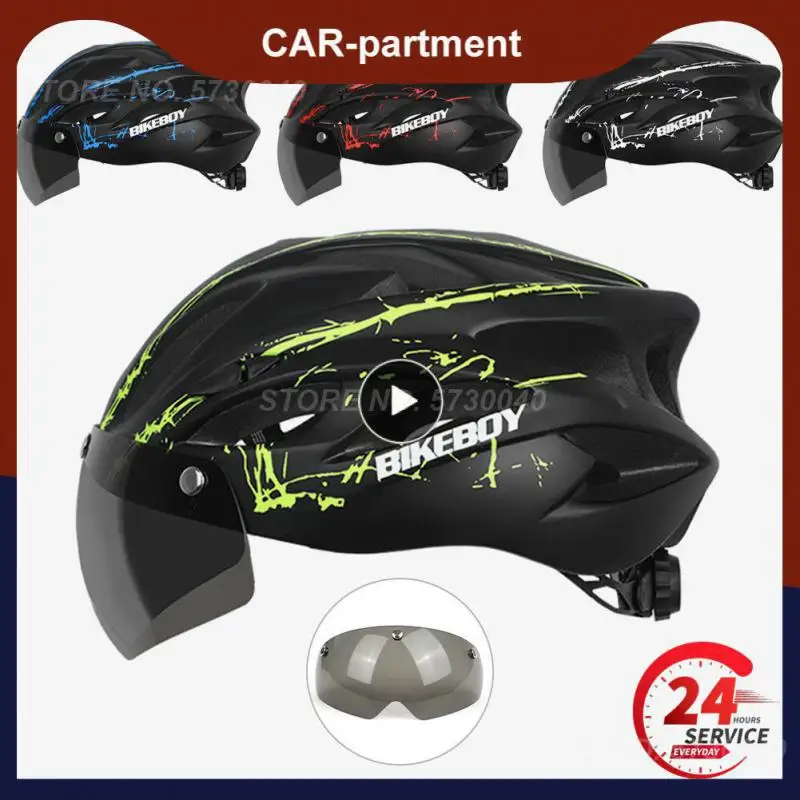 

Men Women Cycling Helmet With Rearlight Sports MTB Bicycle Helmet Road Bike Mountain Bike Helmet With Goggles & Visor