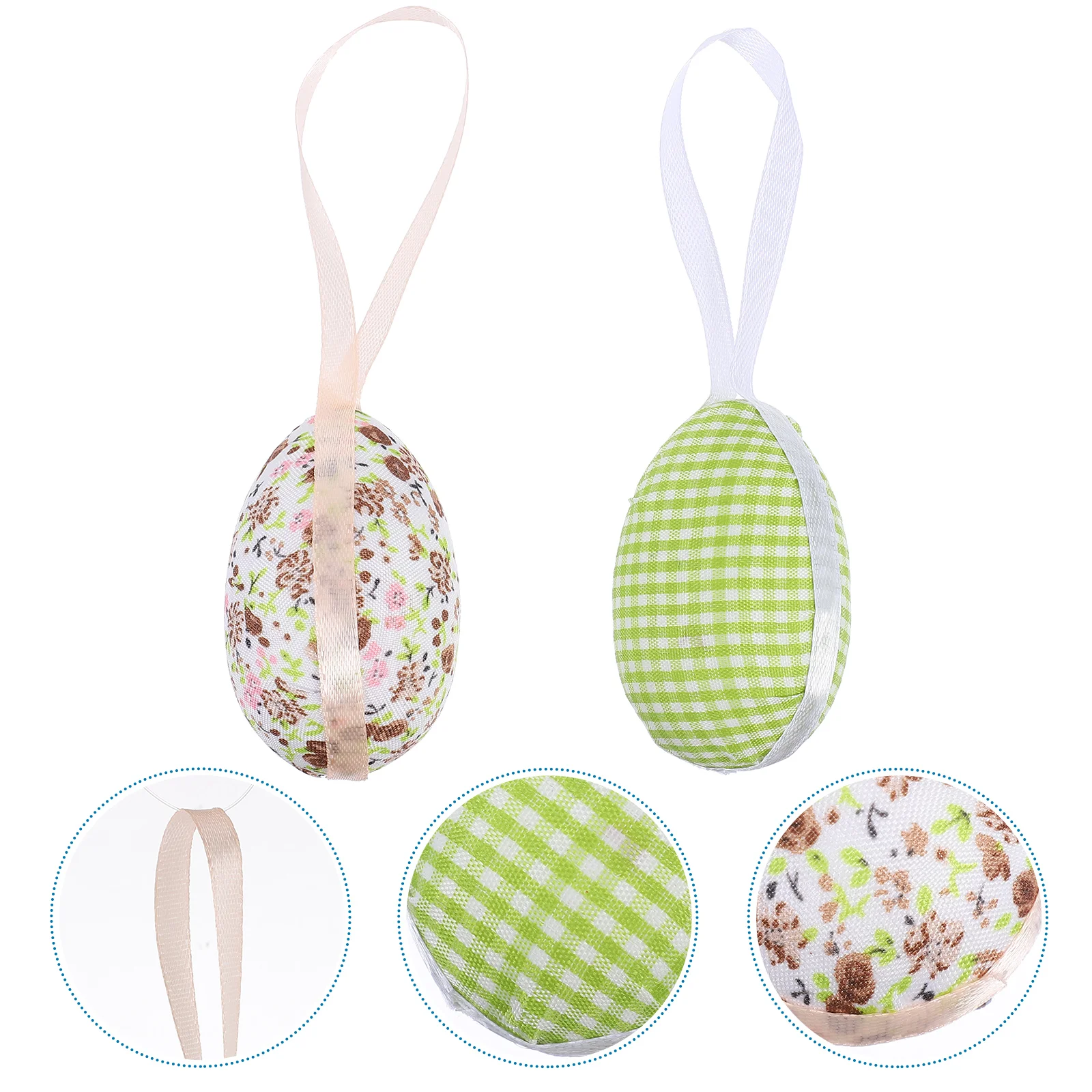 

7pcs Decorative Painted Eggs Easter Ornaments Easter Day Hanging Decoration