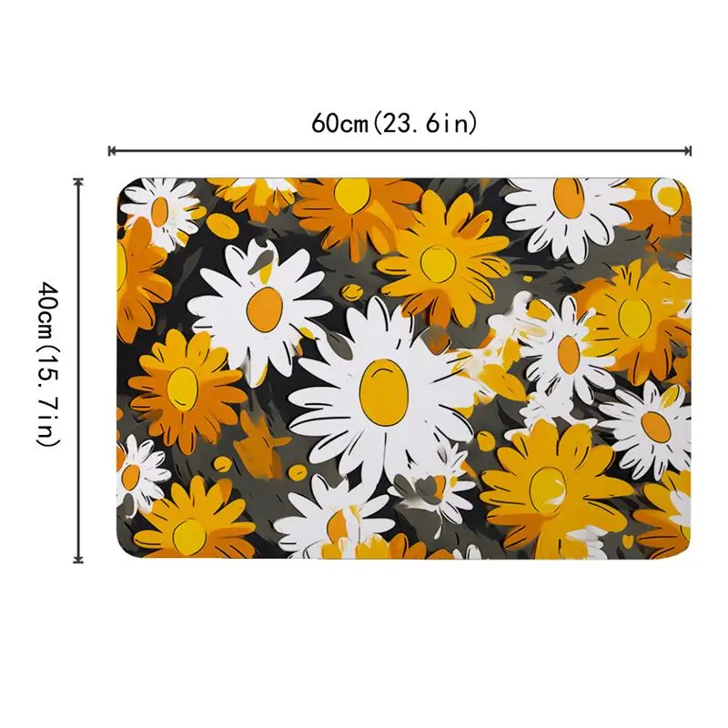 60x40 см Подсолнухи искусственный ковер с принтом украшение для ванной туалета