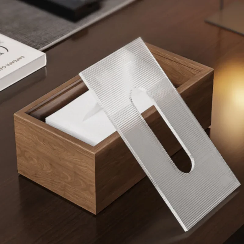 Деревянная настольная коробка для салфеток в китайском стиле простая роскошная