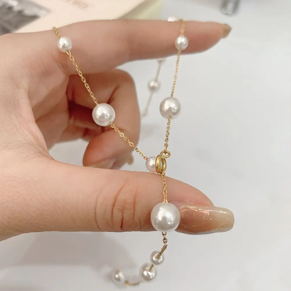 

Unique Design Y-shaped Women's Natural Freshwater Pearl Pendant Necklace Fashion Jewelry Personalized Valentine's Day Gift