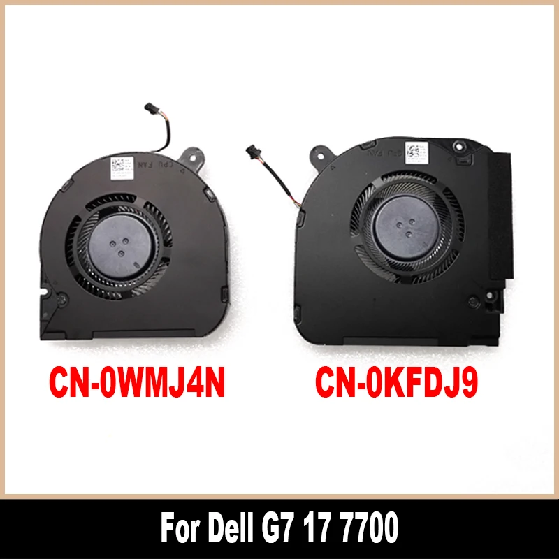 0WMJ4N 0KFDJ9 Новый оригинальный охлаждающий вентилятор для ноутбука Dell G7 17 7700