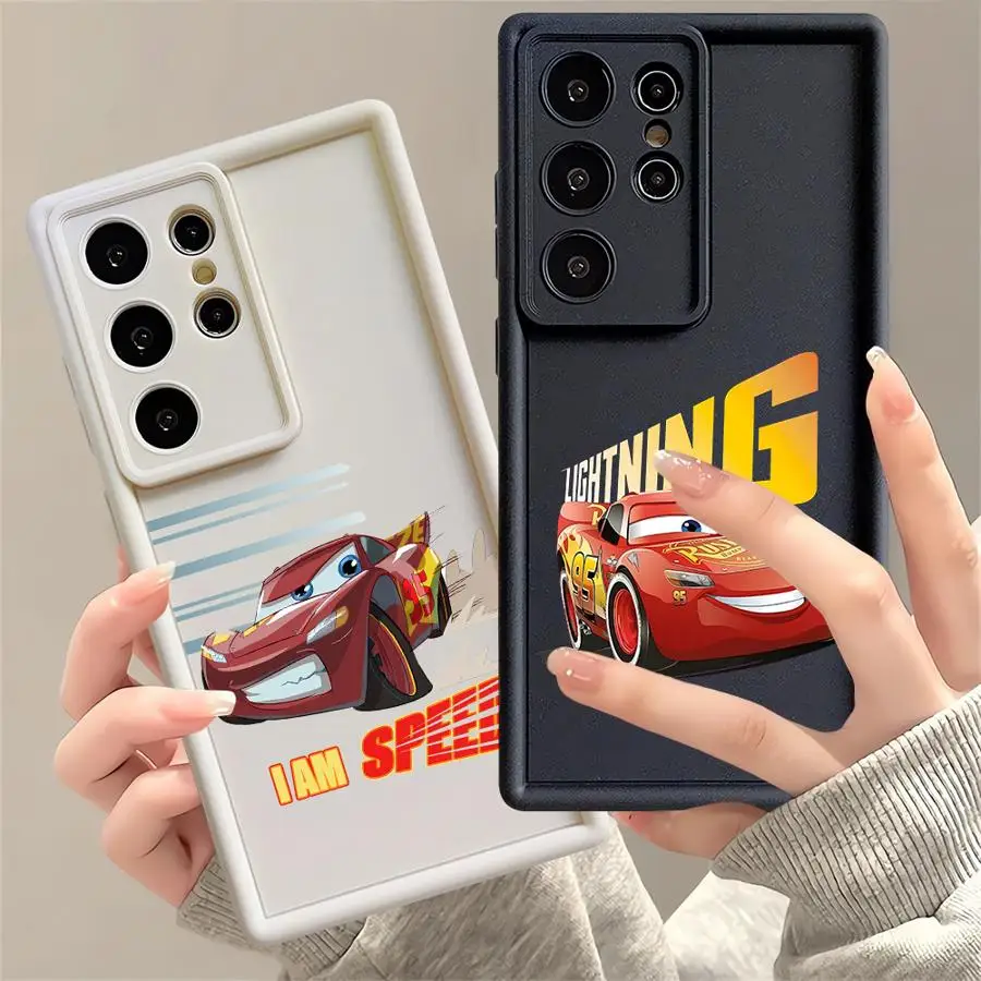 Чехол Cool Lightning McQueen Disney для Samsung S23Plus S22 S21 FE S25 S23 S20 S24 S21Ultra Ultra Note 20Ultra Soft Cover