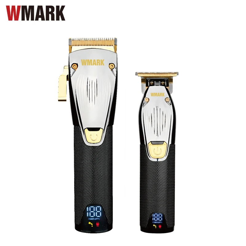 Беспроводная Машинка для стрижки волос WMARK триммер с коническими лезвиями 440C