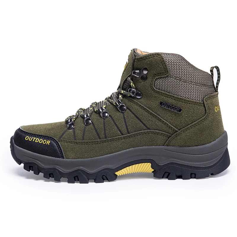 

Men New 2022 Mountain Shoes Anti-Slip Mens Shoes Climbing Trekking Shoes Super Warm Mens Work Shoes Outdoor Tactical Boots