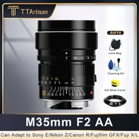 ttartisan m35mm f2 aa apo full frame large aperture manual lens for leica m mount mirrorless camera m10 m240 m10p with adapter