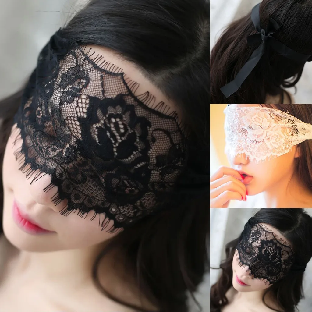 

Transparent Women'S Lace Eye Mask Fun Eye Mask, New Underwear Accessories Blindfold Lingerie Women Underwear Sleepwear Satin