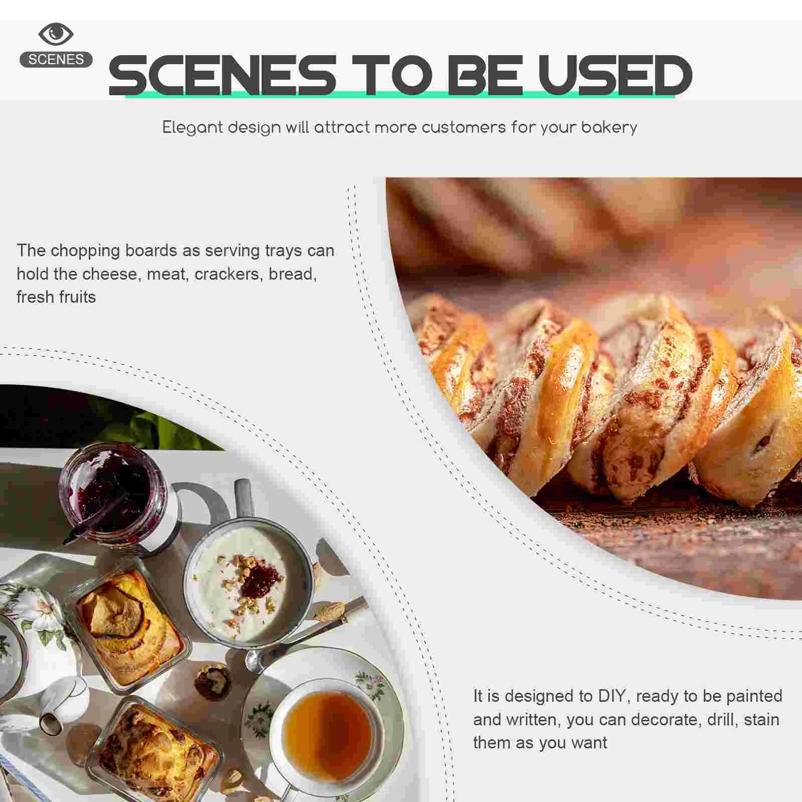 6 шт. настольные подставки сделай сам деревянная разделочная доска сервировочные