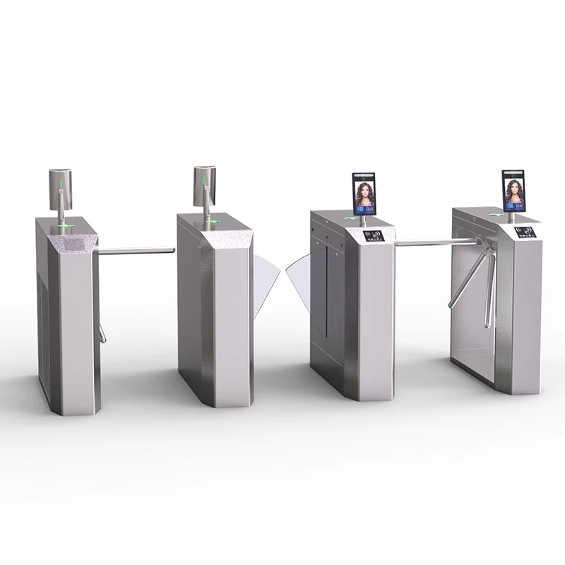 

airport 304 stainless steel face recognition body temperature scanner door security System Channel automatic flap turnstile gate