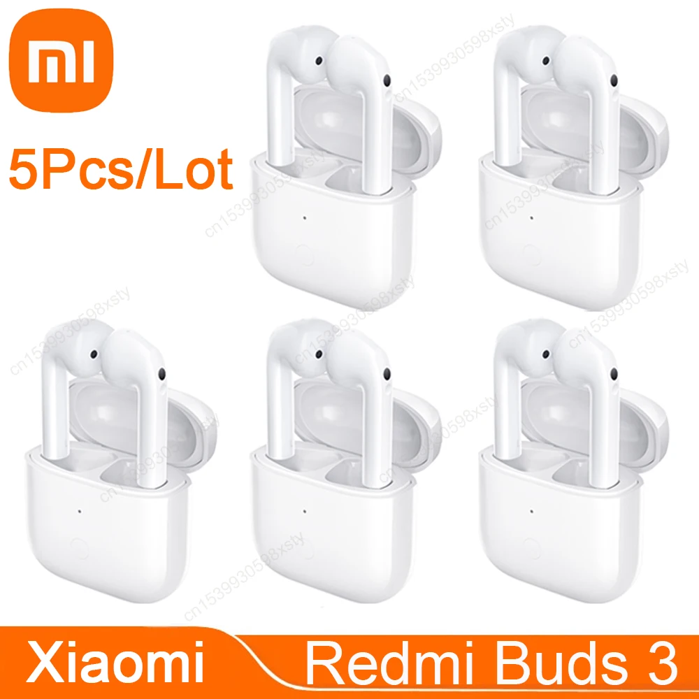 

Оригинальные наушники Xiaomi Redmi Buds 3 Bluetooth 5,2, настоящие беспроводные наушники-вкладыши IP54, водонепроницаемые стереонаушники TWS, 5 шт./партия