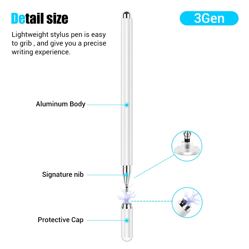 Universal Drawing Stylus Pen For Android iOS Touch Pen For iPad iPhone Samsung Xiaomi Tablet Smart phone Pencil Accessories images - 6