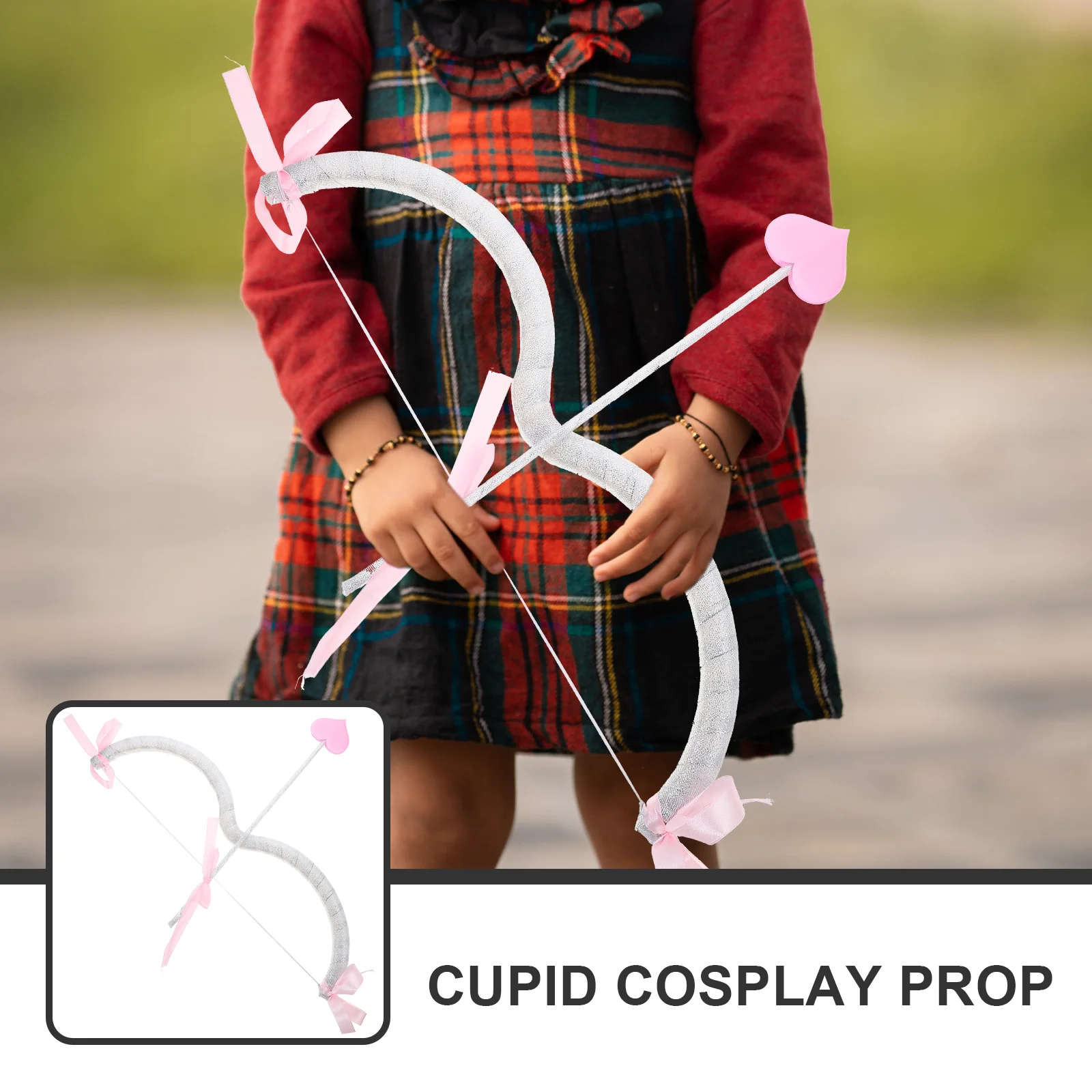 Купидона Стрела Лук Макияж Серебристый Розовый Костюм Косплей Забавная Пена