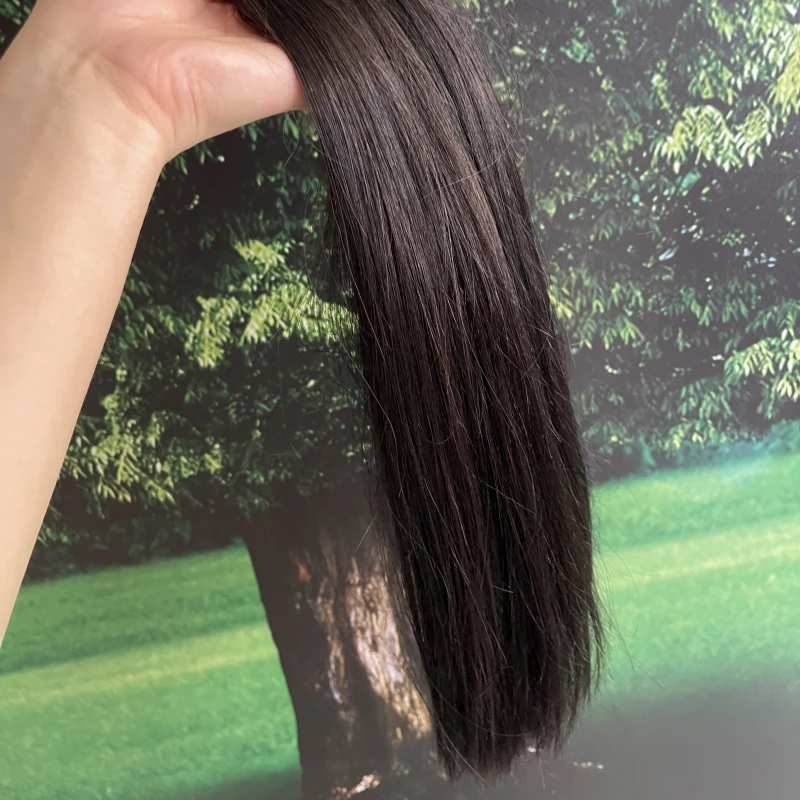 Оптовая продажа прямые человеческие волосы натуральные девственные легко сплит