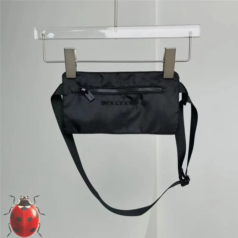 Best Quality Canvas ALYX Bag Men Women Embroidered 1017 ALYX 9SM Letters Logo Zipper Pocket Messenger Bag Four Seasons