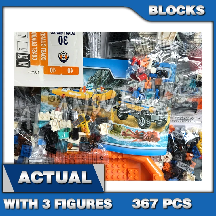 

367pcs Urban Coast Guard 4 x 4 Response Unit Truck Trailer Craft 10753 Building Blocks Toy Bricks Compatible with Model