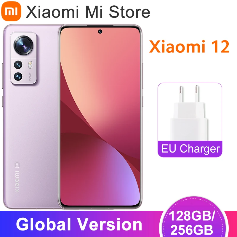 Cena Wersja Globalna Xiaomi 12 Smartphone 128GB/256GB NFC Snapdragon®8 Gen 1 Octa Core 120Hz Częstotliwość Odświeżania Kamera 50MP 67W ładowanie