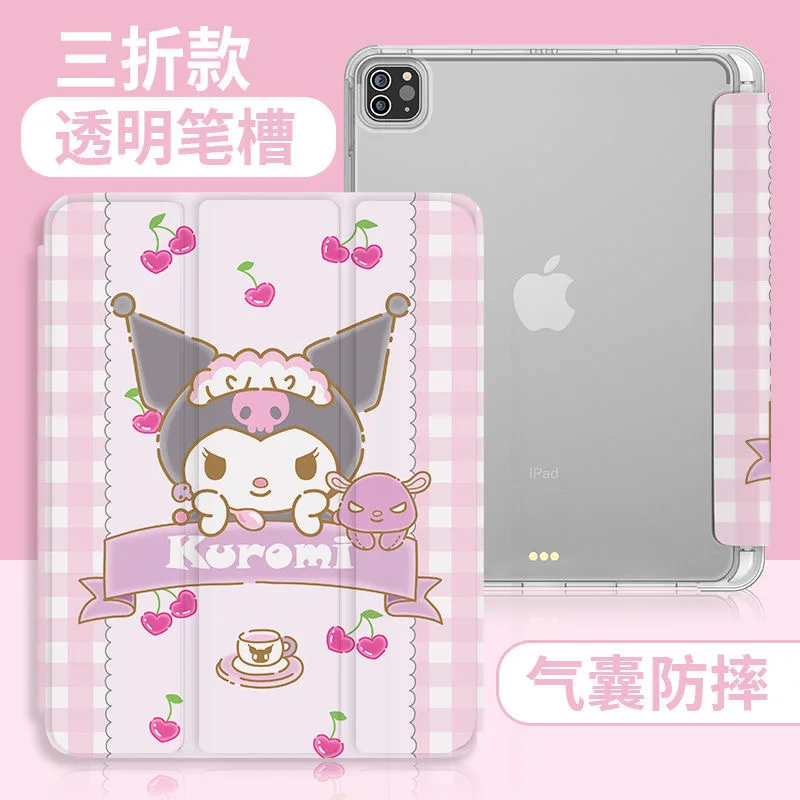 Sanrio Kuromi мультфильм iPad Air 2021 Чехол Air 4 силиконовый защитный чехол для iPad Pro Mini 4 5 дюймов 8 противоударный мягкий чехол Подарок