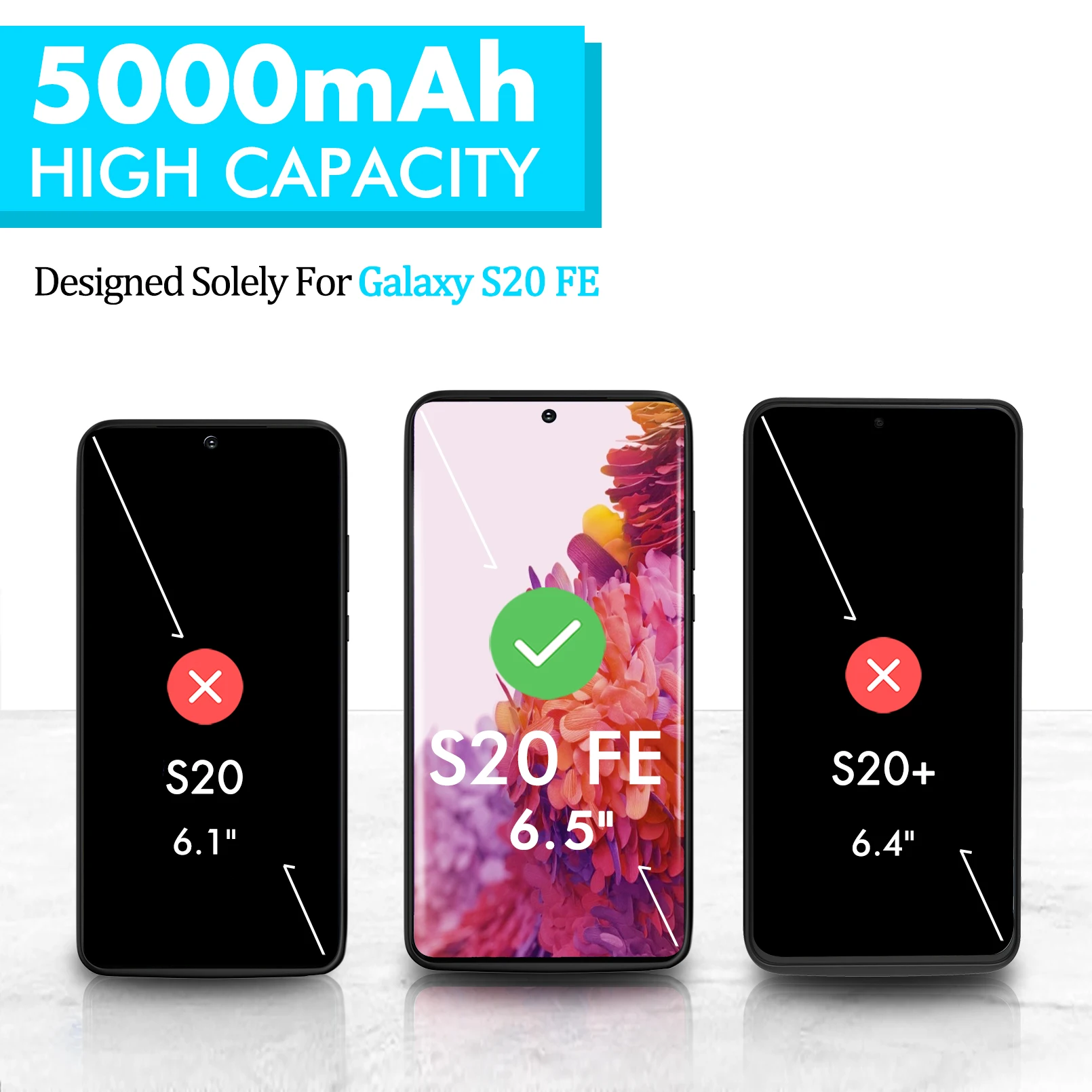 Ceny Szybka ładowarka Do Samsung Galaxy S20 FE Power Bank Zewnętrzna Szybka Obudowa Do ładowania 5000mAh