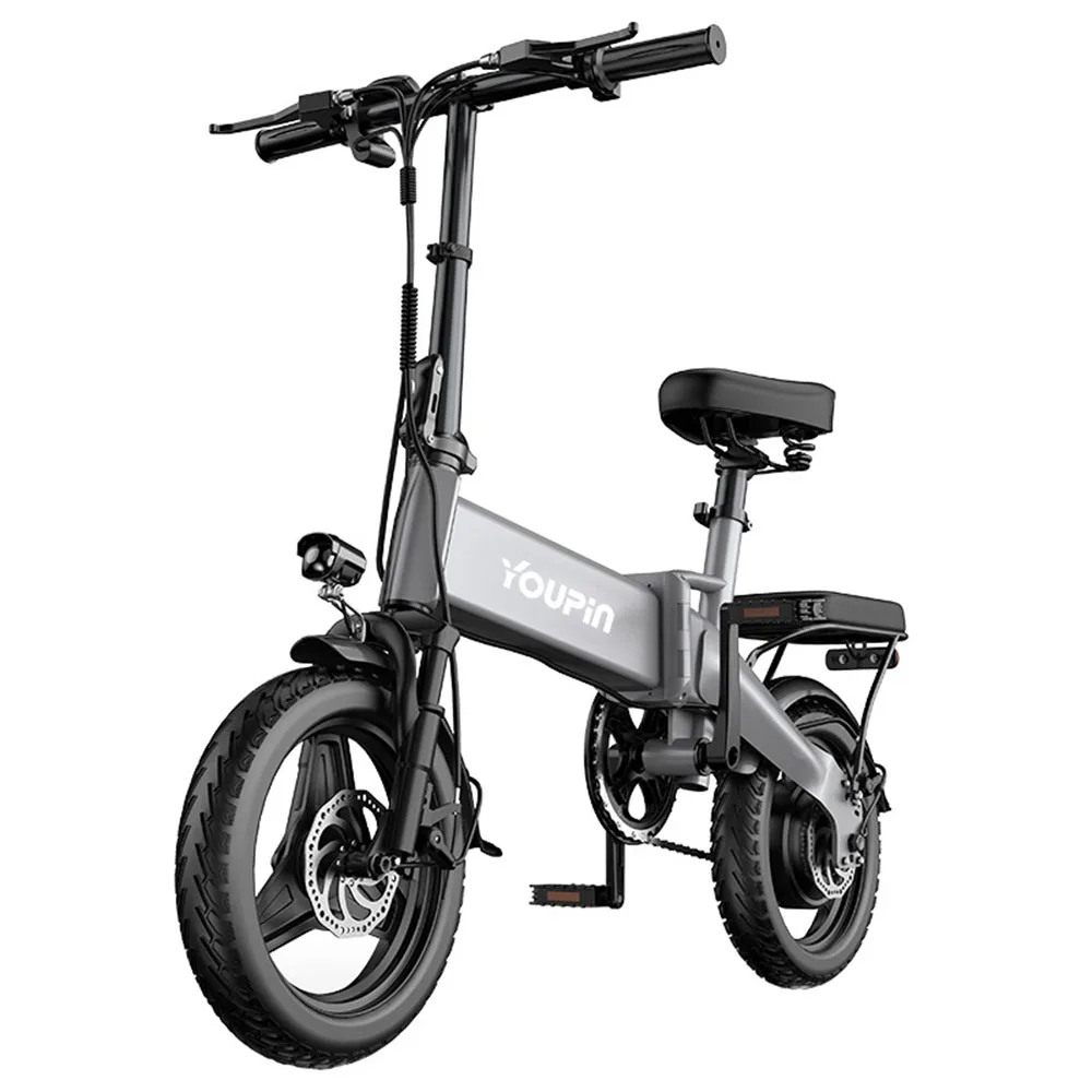 

48V Folding Electric Bicycle 14 Inches Electromobile Lithium Battery Small Driver Disc Brake For Adult Men And Women