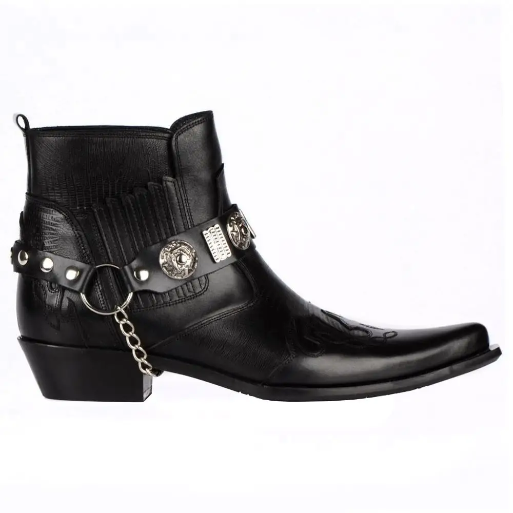 Texas Boots Western Ankle Boots Genuine Leather Ankle Boots 