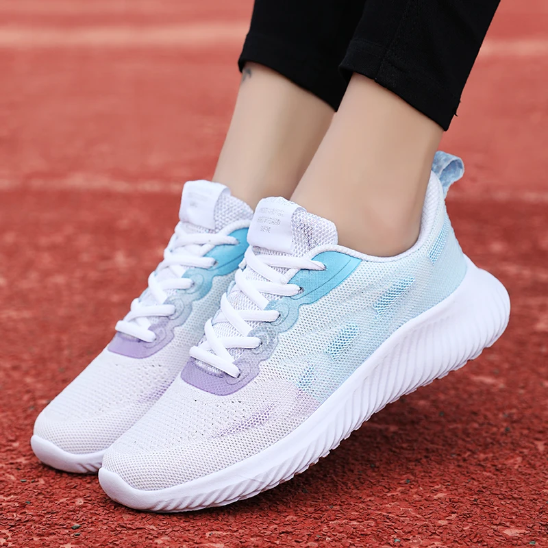 

Girls Sneakers Sport Women's Running Fitness Colorful Air Cushion Casual Shoes Yoga Feaml Y826