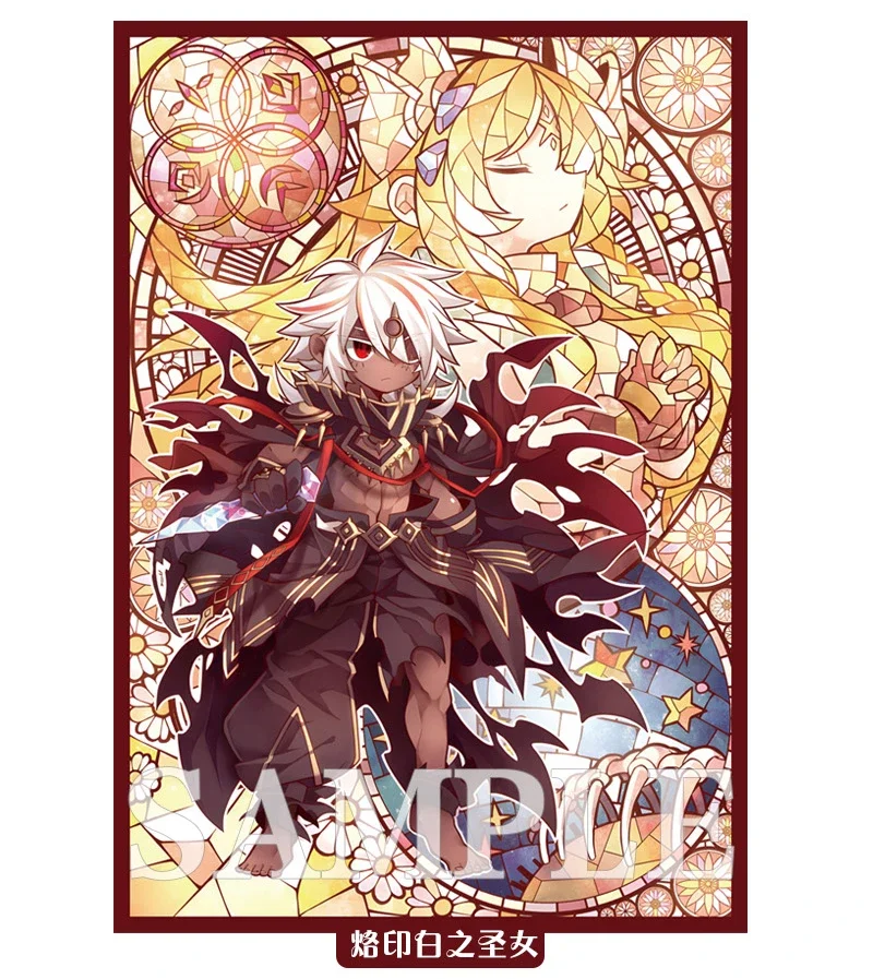 Фото Аниме Ю-Ги-О! Blazing Cartesia the Virtuous Card Sleeves Game Yugioh Голографический чехол для карт Защитный чехол Подарок №2